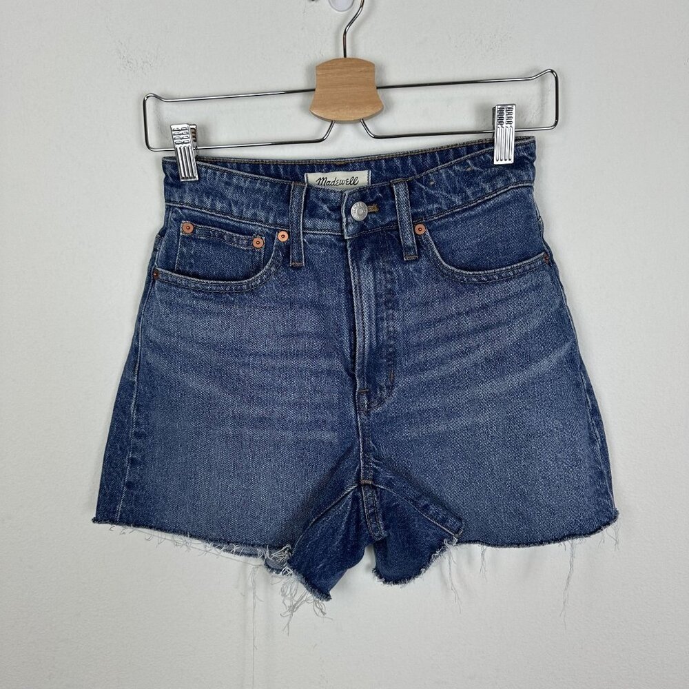 Madewell Dark Blue Denim Cutoff Jean Shorts